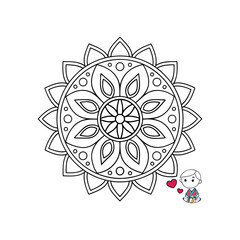A Simple Mandala With An Elegant Design
