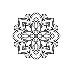 A Simple Mandala With An Elegant Design