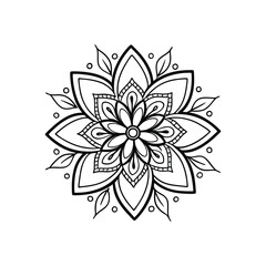 A Simple Mandala With An Elegant Design