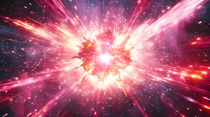 Obraz premium A vibrant and dynamic scene of an explosion 
