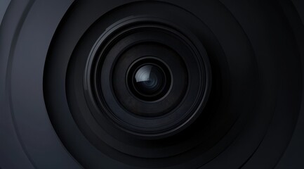 A black and white photo of a large, circular object with a black and white filter. The photo has a moody and mysterious feel to it, as if it is a piece of abstract art