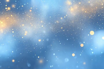 A blue sky with a lot of glittery stars. The sky is filled with a lot of glittery stars, creating a dreamy and magical atmosphere