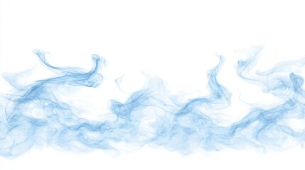 Obraz premium A blue abstract cloud of steam or smoke as a background wallpaper