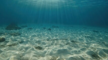 underwater scene with sun rays