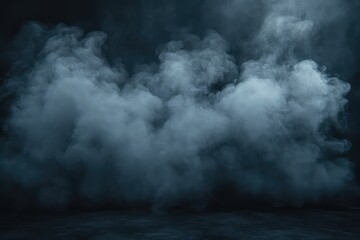 Obraz premium Dark, moody atmosphere with swirling smoke creating an enigmatic backdrop for various uses