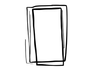 Creative illustration of overlapping frames digital art studio artwork showcase minimalist style aerial view visual concept