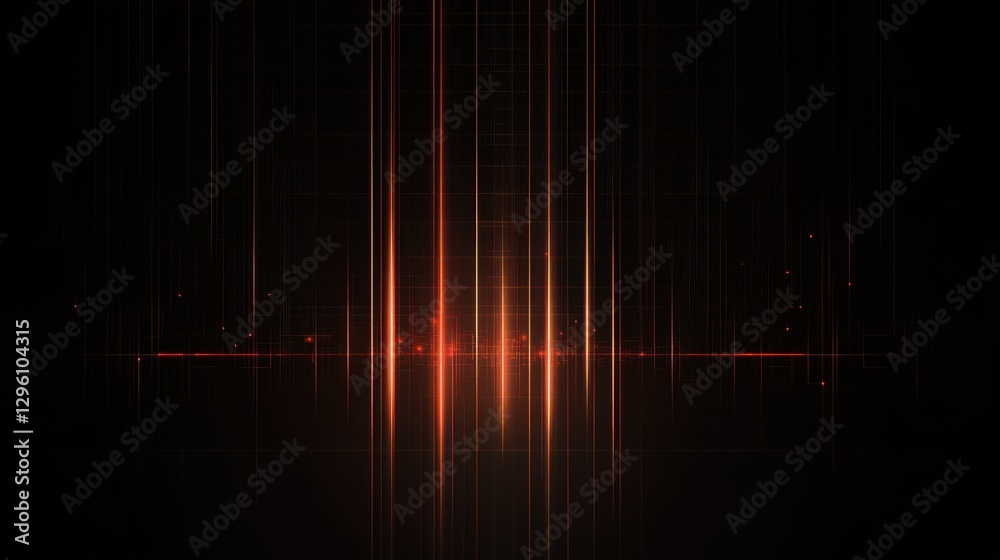 Wall mural a sleek, minimalist background featuring glowing lines of code and abstract shapes, evoking the digi