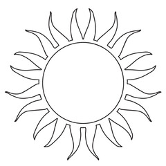Sun Lineart 2.eps