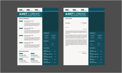 Clean, Modern and Professional Resume CV Templates