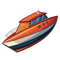 vector illustration of a boat
