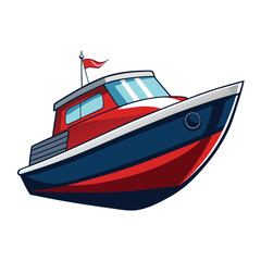 motor boat vector illustration