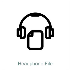 Obraz premium Headphone File