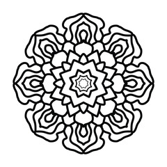 Adult coloring page Mandala. Arabic, Mandala Patterns