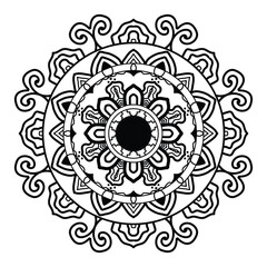 Adult coloring page Mandala. Arabic, Mandala Patterns