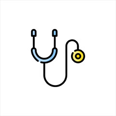 stethoscope isolated on white