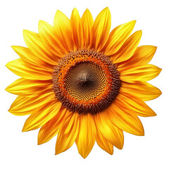 Fototapeta premium sunflower isolated on white background
