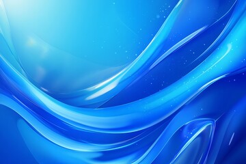 Obraz premium Abstract Blue Liquid Swirls Dynamic Flowing Design Modern Digital Art Background Elegant Shiny Gradient Texture Smooth Waves Fluid Motion Artistic 