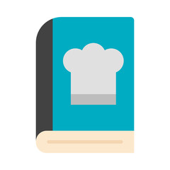Recipe book flat icon