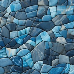 Fototapeta premium blue stone wall texture background 