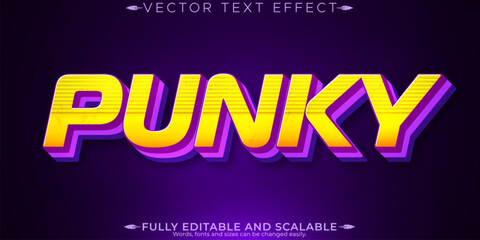 Retro sticker text effect, editable 70s and 80s text style
