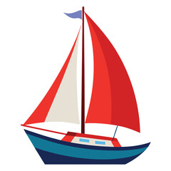 boat on a white background