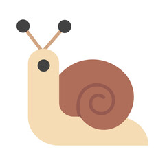 Snail flat icon