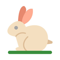 Bunny flat icon