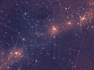 Fototapeta premium Star-studded cartoon background