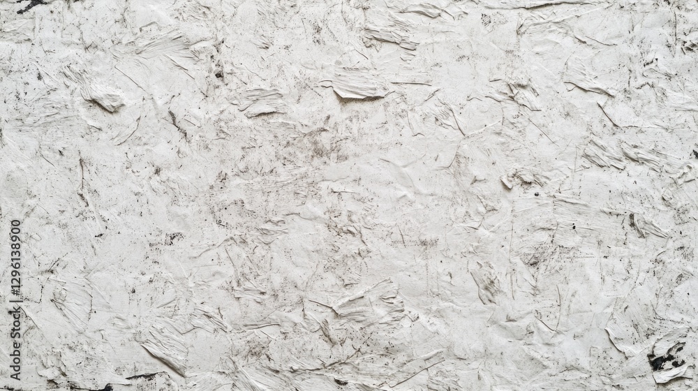 Poster A unique textured surface displays an array of white and gray tones, showcasing the beauty of layered materials and a striking abstract quality. The intricate patterns evoke creativity and subtlety