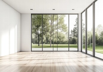 empty room with window