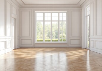 Fototapeta premium empty room with window
