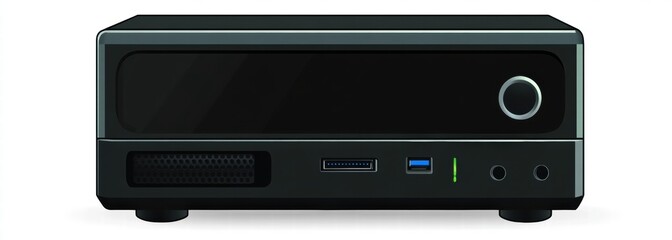 Obraz premium portable radio isolated on white