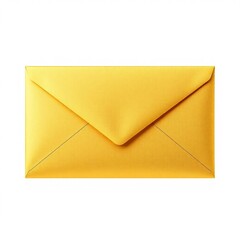 High-resolution stock photo  A metallic gold envelope, elegantly designed, isolated against a transparent background.  Professional quality, suitable for commercial use