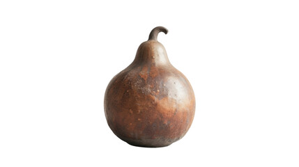 Calabash fruit isolated on transparent background representing harvest and tradition