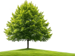 Majestic tree on a hill, serene landscape of nature's tranquility discover
