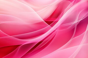 Obraz premium Abstract Pink and White Wave Background Soft Elegant Design Flowing Lines Smooth Texture Digital Art Pink Gradient Background Image Modern Minimalist 