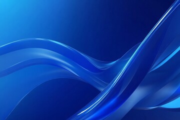 Obraz premium Abstract Blue Liquid Wave Background Design Modern Elegant Smooth Flowing Dynamic Digital Art Illustration Graphic Design Template for Website Banner 