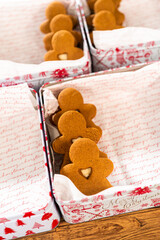 Festive Christmas Tin Boxes Filled with Chocolate-Dipped Treats