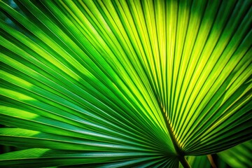Obraz premium Close-up reveals lush green tropical foliage in shadowed detail.