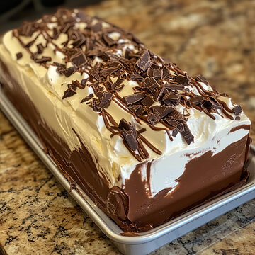 Homemade Viennetta Ice Cream Cake