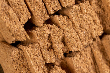 natural cork wood, which is used in industry and household needs