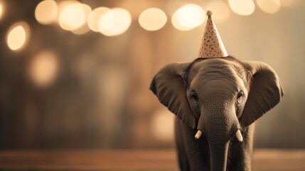 Baby Elephant Party Scene