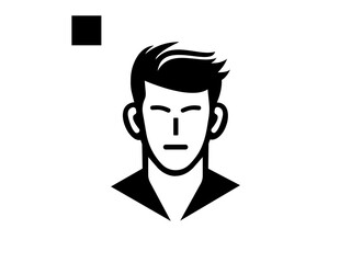 Man stands , walk and run icon set. umbrella family protection concept icon vector. Handsome face man beard man emblems icons. Set of vector bearded hipster men faces. Haircuts, beards, mustaches set 