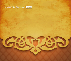 Elegant Islamic Vintage Frame with Ornate Decoration

