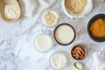 ingredients for baking, generated AI