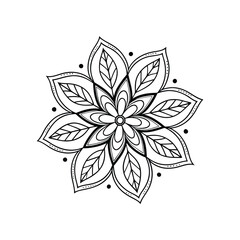 A Simple Mandala With An Elegant Design
