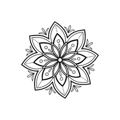 A Simple Mandala With An Elegant Design
