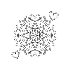 A Simple Mandala With An Elegant Design
