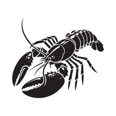 Classic Lobster silhouette, an iconic marine design - Lobster illustration - Minimalist Lobster vector
