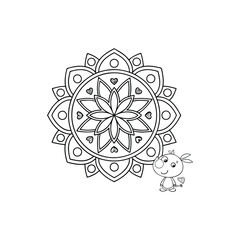 A Simple Mandala With An Elegant Design
